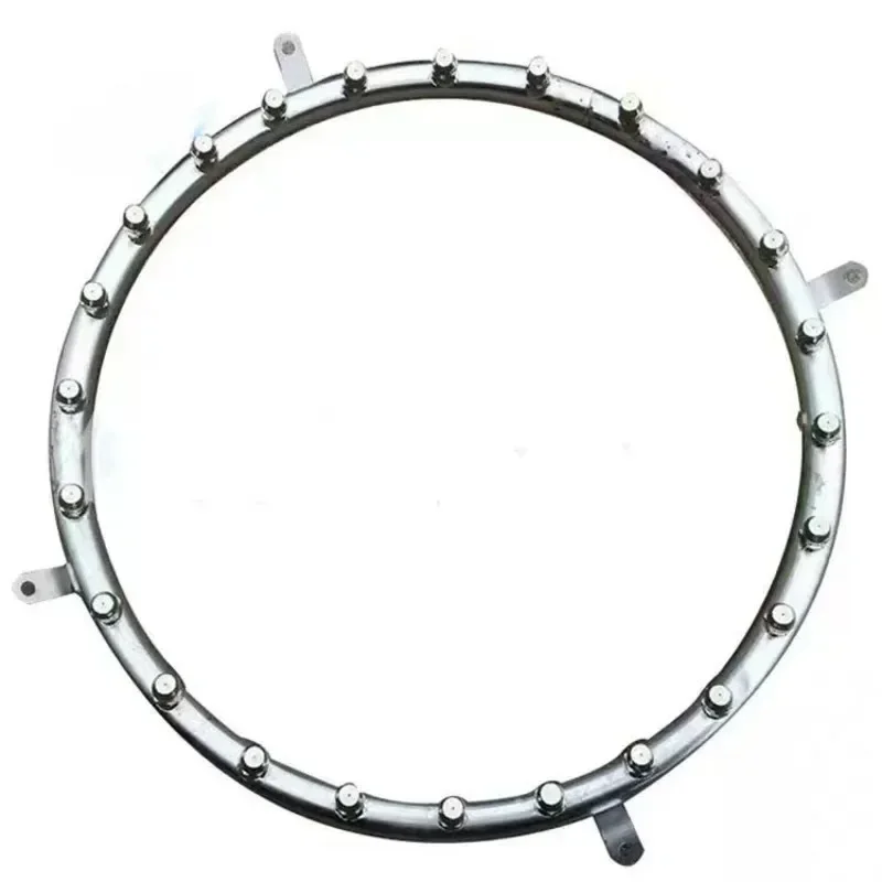 stainless steel fog cannon spray ring low pressure fog mist ring for cooling system and misting system