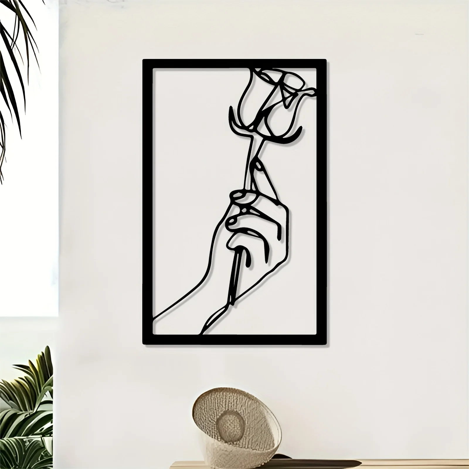 

Винтажная металлическая настенная табличка с розами, художественная железная декоративная пластина для декора гостиной, спальни, прихожей