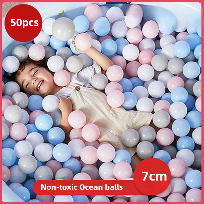 

50Pcs 7cm Ball Pit Balls Soft PE Ocean Ball CE Certificated Baby Corrals Balls Eco-friendly for Kid Toys Ball Pool Balls