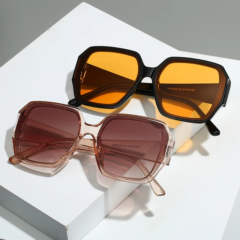 أزياء مربع النظارات الشمسية النساء الرجال الرجعية العلامة التجارية مصمم ظلال القيادة تخفيف نظارات شمسية سيدة رجل UV400 نظارات واقية #1