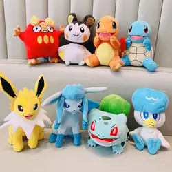 Stuffed Animals Plush Toy Espeon Quaxly Eevee Emolga Squirtle Darumaka Bulbasaur Charmander Anime Figure Peluche Toys