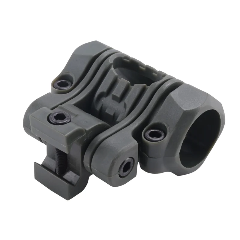 ABMF-X خوذة الإضاءة الخاصة مصباح يدوي السكك الحديدية خوذة الملحقات 25 مللي متر 5 موقف الشعلة المشبك الشعلة حامل Armygreen