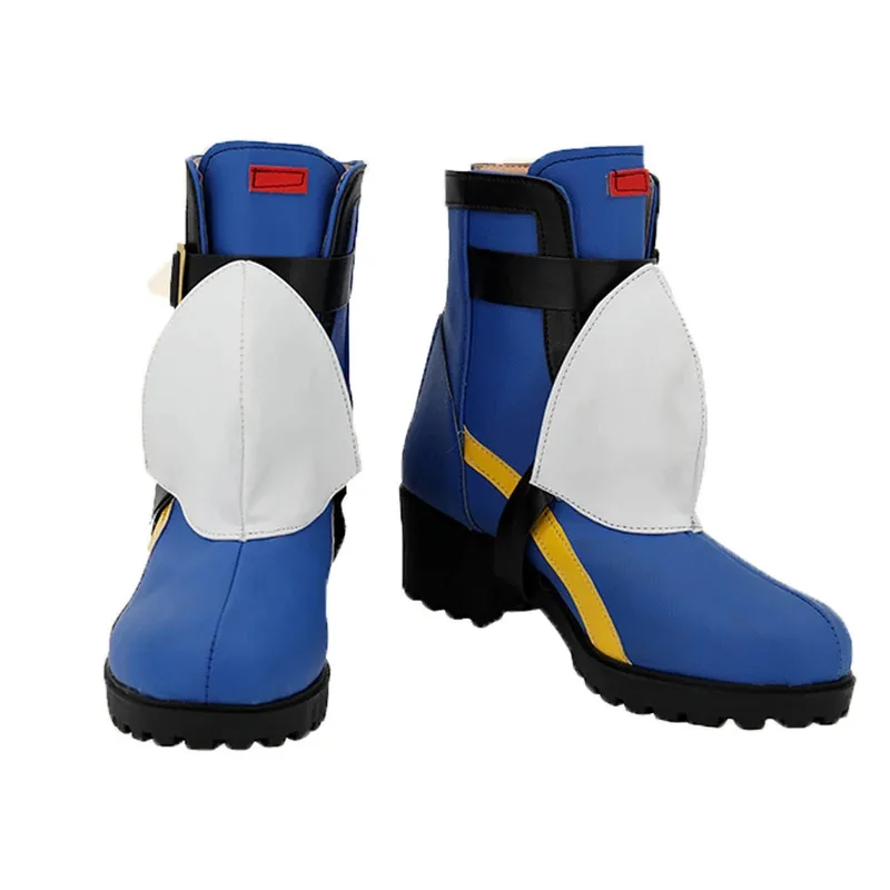 AIAI 2025Game GUILTY GEAR Bridget Cosplay PU Sepatu Boots Pesta Halloween Natal Kostum Prop Aksesoris Custom Made