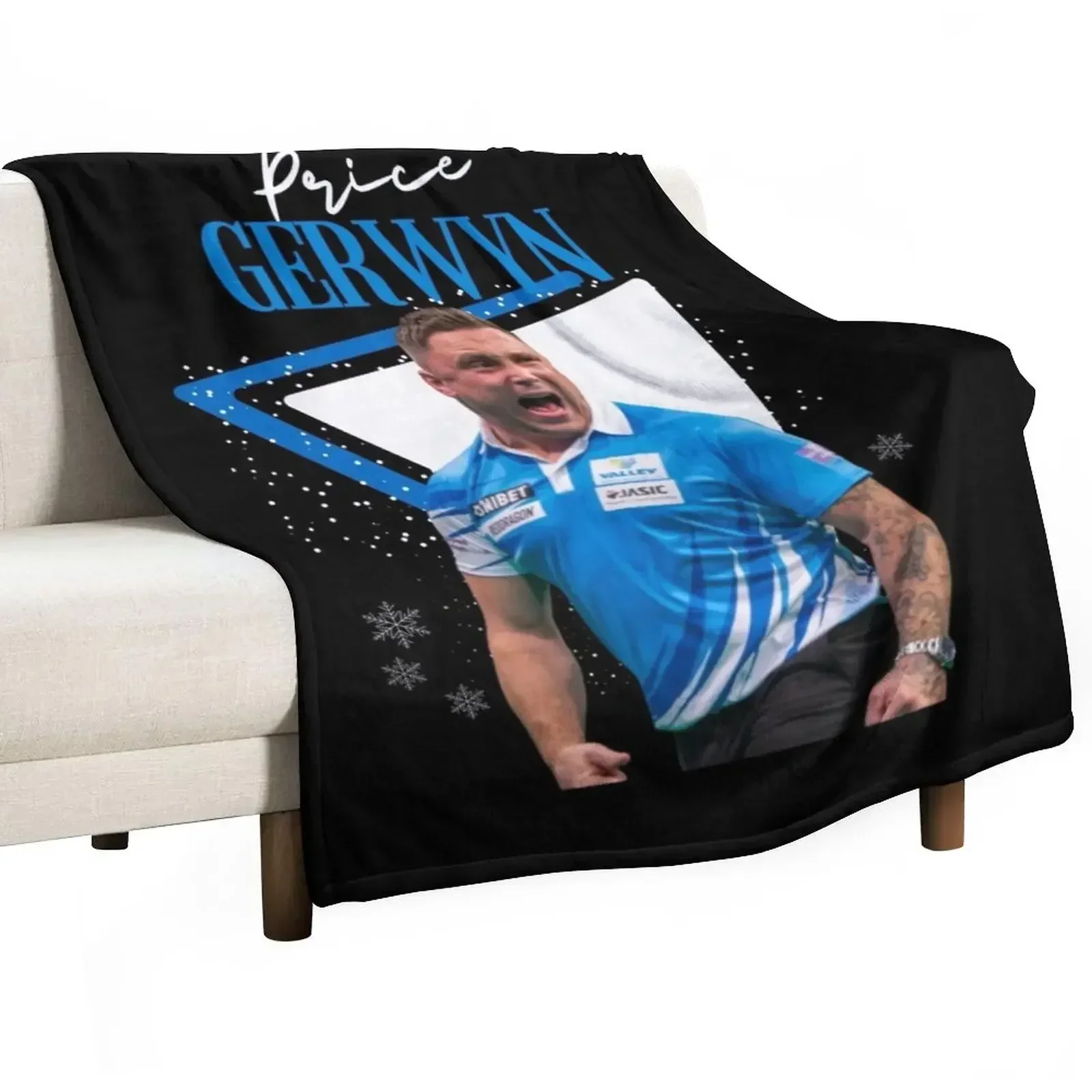 Gerwyn price Darts -Wales The Iceman Darts PDC 2022- the ice man Gerwyn price Throw Blanket Giant Sofa christmas gifts Blankets