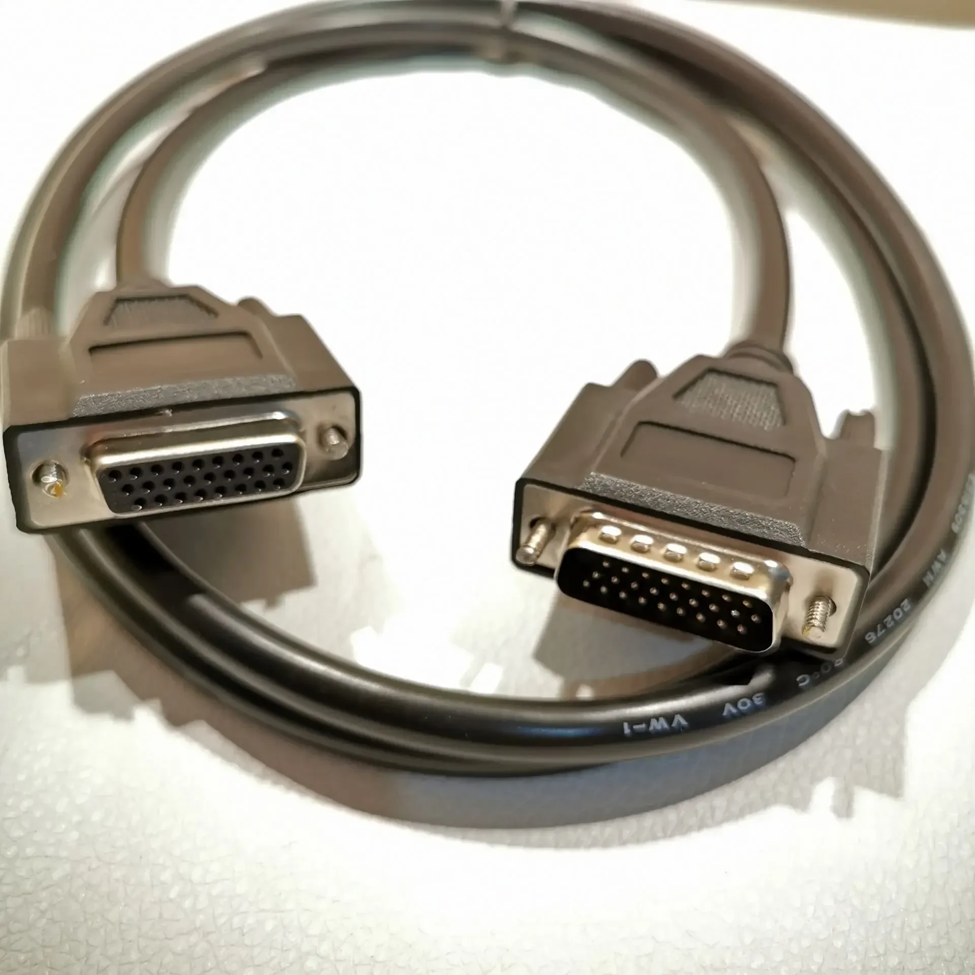 DB26 수-암 어댑터 데이터 케이블 HDB26 26 핀 연장 와이어 검정색 50cm/1.5M