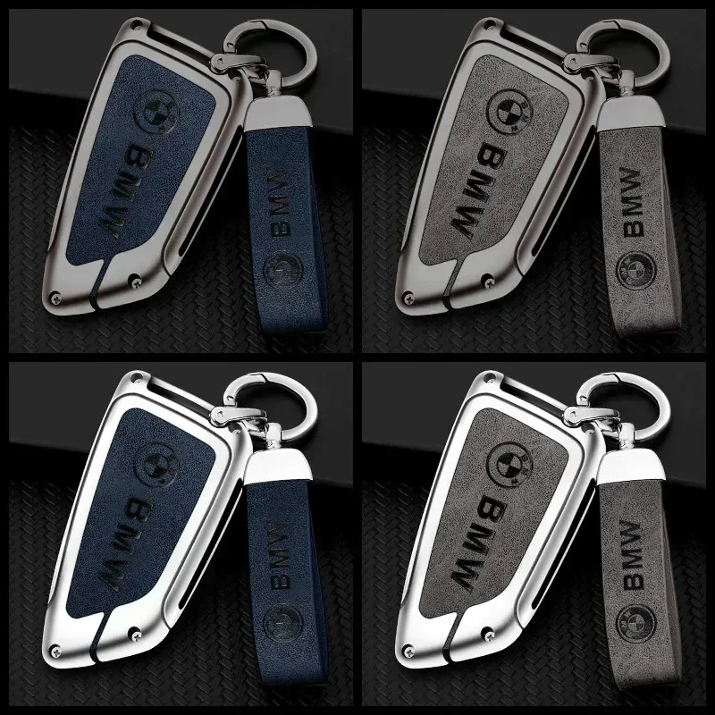 /Zinc Alloy Car Remote Key Cover Case Holder For BMW X1 X3 X5 X6 X7 G20 G30 G01 G02 G05 G11 G32 1 3 5 7 Series Keychain Accessor