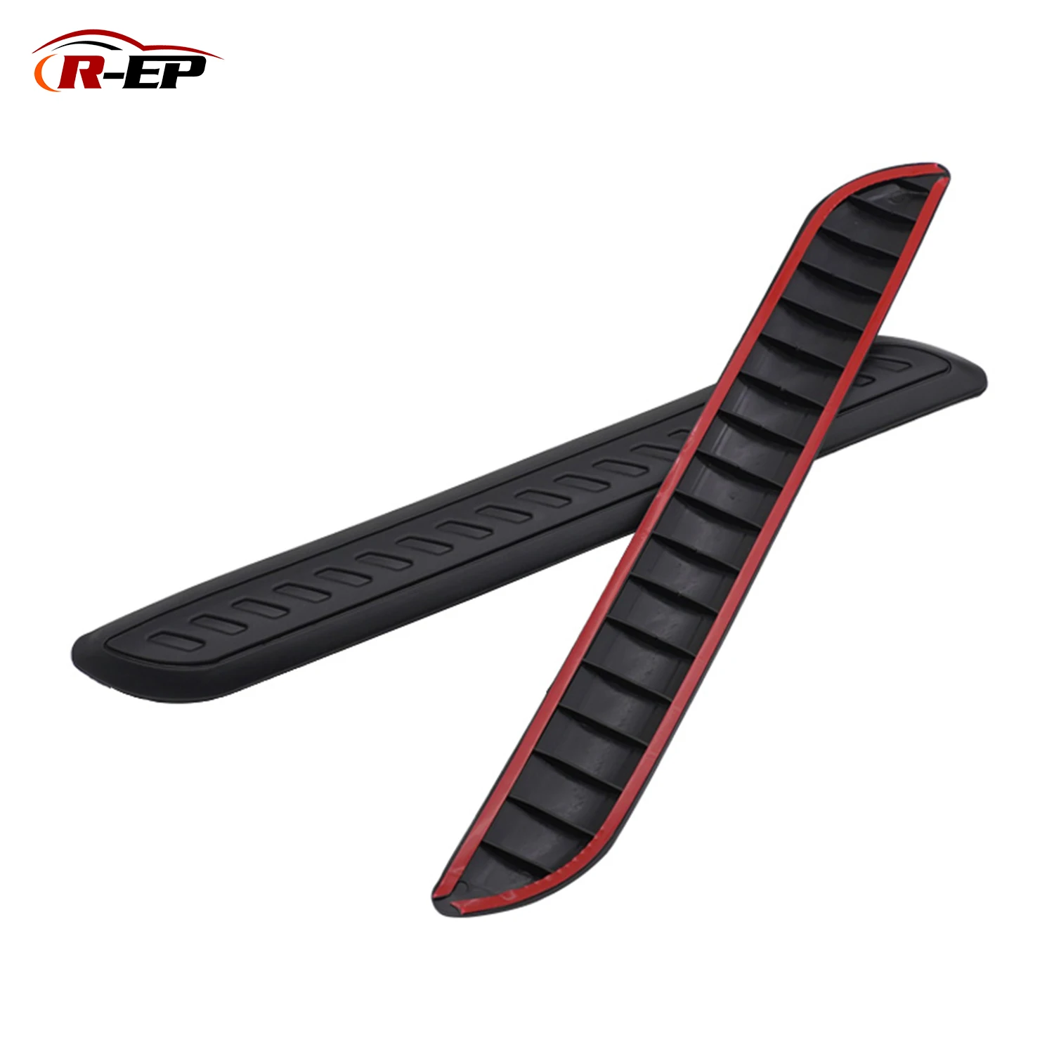 2PCS Bumper Anti Collision Guard Strip Scratch Black Resistant Protector Decorations Protection For Car Accessories Universal