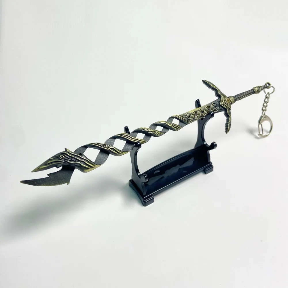 8.3inch Elden Godslayer Metalen Katana Zwaard Ninja Mes Originele Samurai Sabel Japanse Katana Sabel Cosplay Accessoires Prop Speelgoed
