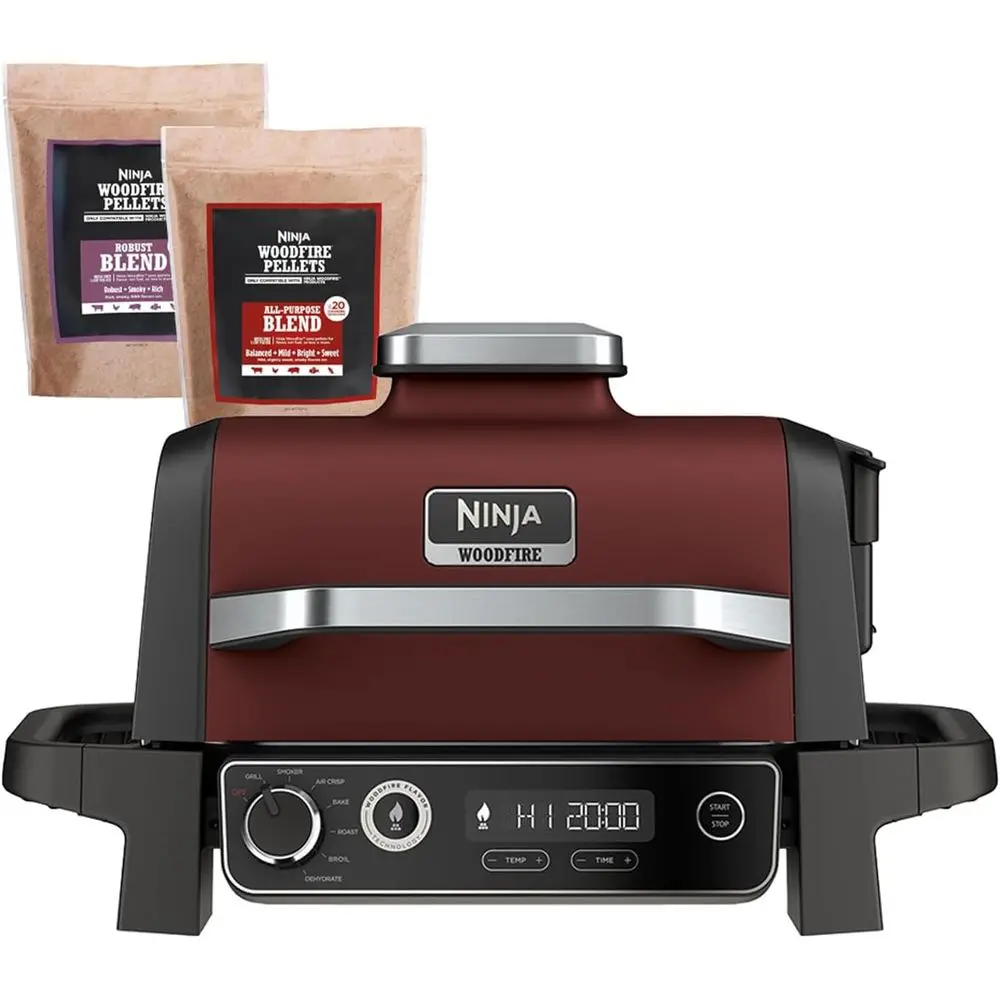 

Уличный гриль-коптильня на дровах, универсальный гриль 7-в-1, гриль-коптильня для барбекю, аэрофритюрница с функциями запекания, жарки, сушки и гриля, работающая на дровах