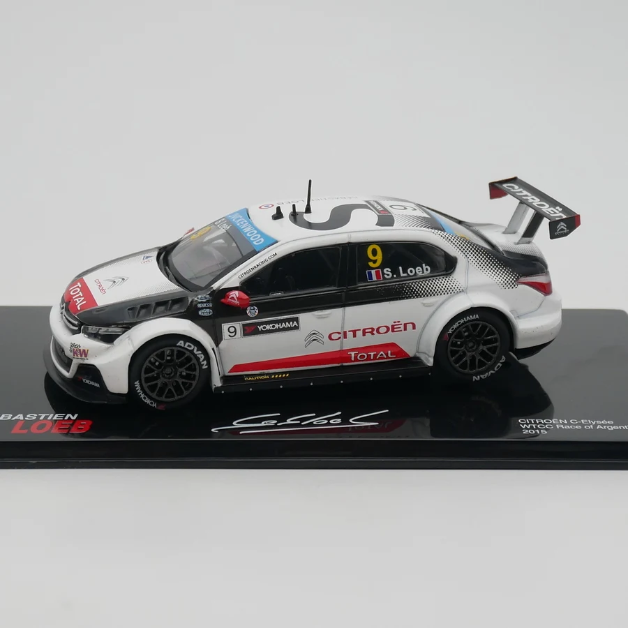 Ixo 1:43 Citroen C-Elysée WCTT WRC 2015 Loeb Diecast Car Model Metal Toy Vehicle