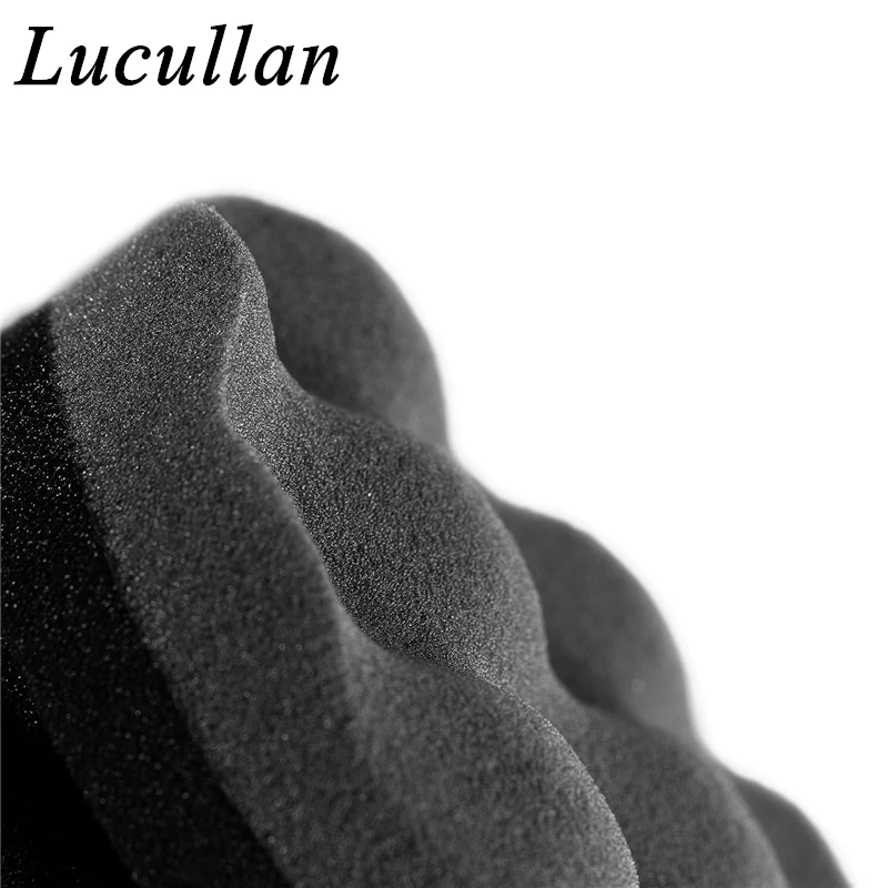 Lucullan Make Detailing Easier Hex Grip Tools Handheld Tire Waxing Sponge 3 inch Fit The Wax Bottle Tire Dressing Applicator