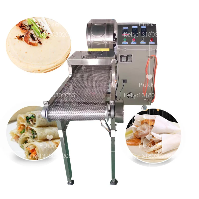 Automatic Max 20CM Industrial Corn Tortilla Making Press Machine Roti Chapati Maker Spring Roll Skin Cake Pressing Machines With