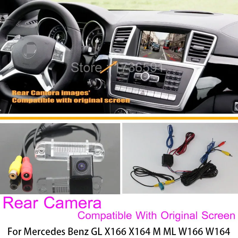 For Mercedes Benz GL X166 X164 M ML W166 W164 GL350 GL450 GL500 GL550 OEM Original Screen Compatible With Rear View Camera HD