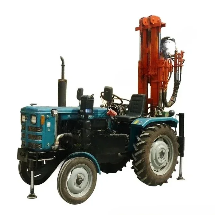 Pneumatic Tractor Mounted Drilling Machine Water Drilling Rig For Air Compressor