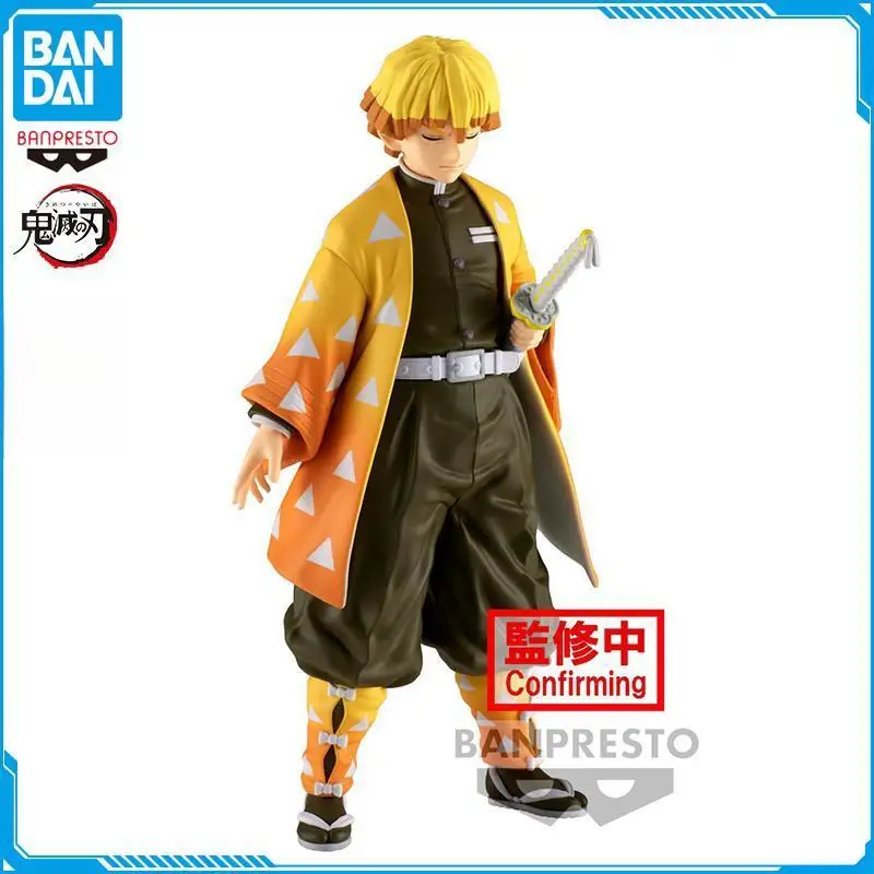 

Фигурка Bandai Banpresto, оригинальная экшн-фигурка рассекающего демонов, Agatsuma Zenitsu, игрушки для подарка, Коллекционная модель, украшения, игрушки на Рождество