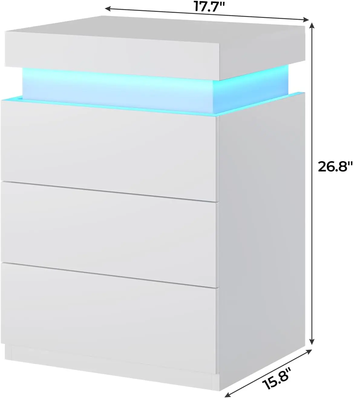 Set of 2,Night Stands for Bedrooms Set of 2,Nightstand with Charging Station and Sliding Top,Bedside Table with Power Outlets &