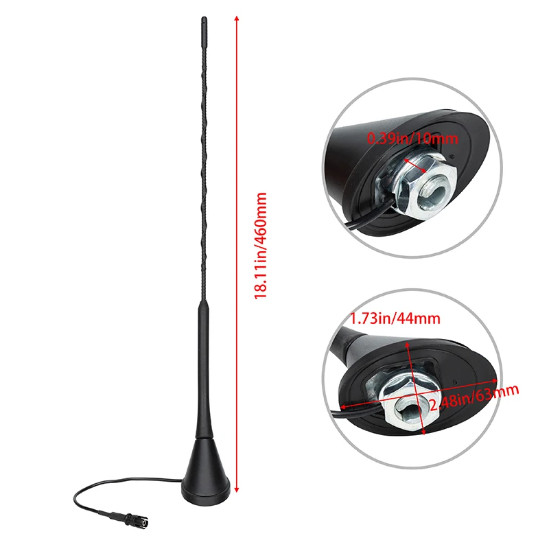 Car Antenna AM/FM Radio Mast Aerial Accessories For Volkswagen GOLF MK4 MK5 BORA Jetta POLO 6N2 Fit Audi A2 A3 A4 A6 A8 TT 100