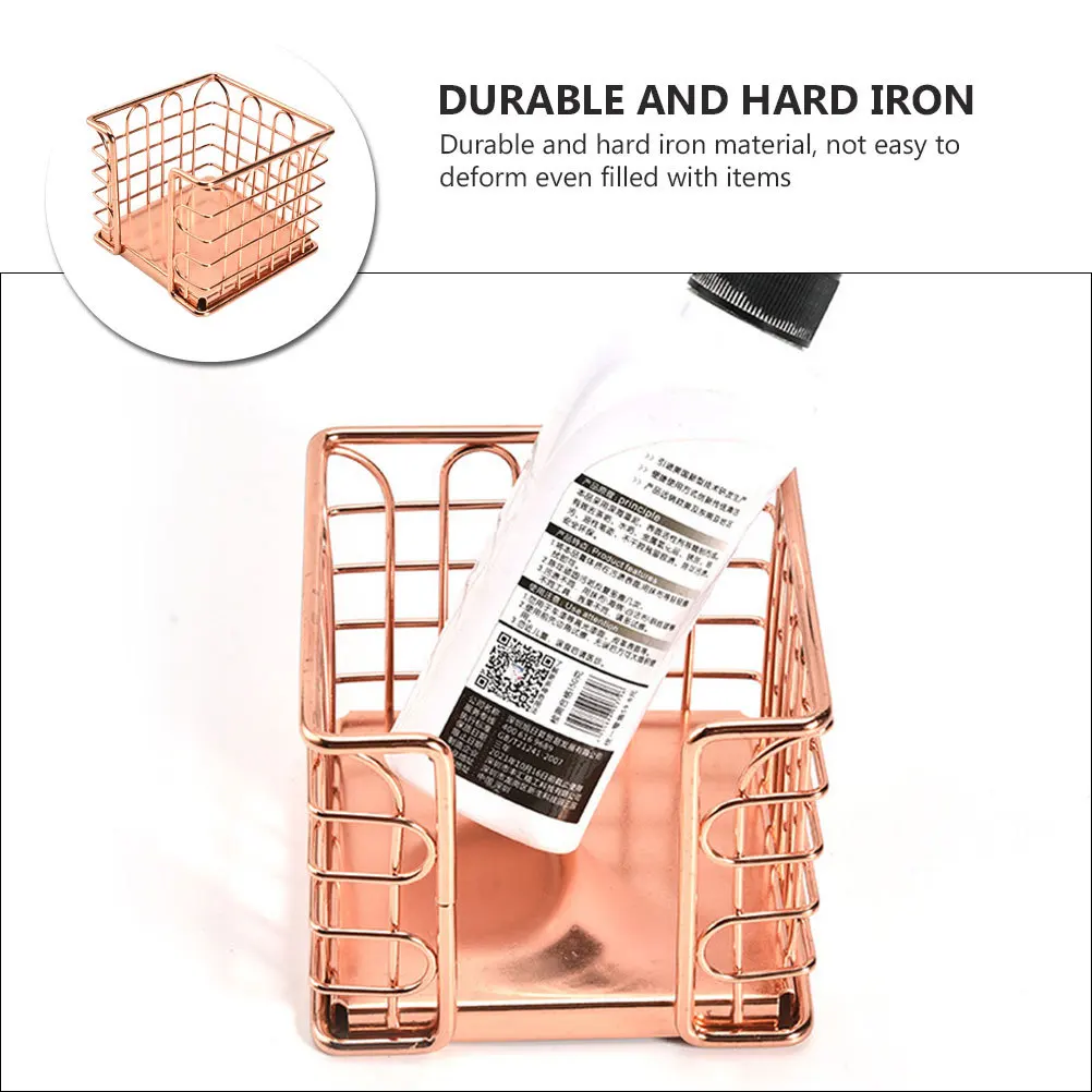 1 قطعة حامل قلم إبداعي صندوق بطاقات الاسم ارتفع الذهب الحديد منظم سطح المكتب لمكتب المنزل صندوق تخزين معدني المنزلية العملية