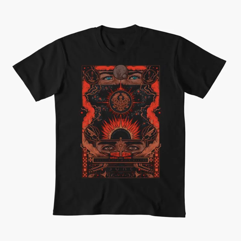 

Dune Part 2 Paul Atreides 0408 Sic fi fan Gift t shirt 100% cotton printed tee Short-sleeve Graphic clothes All size Tops S-6XL