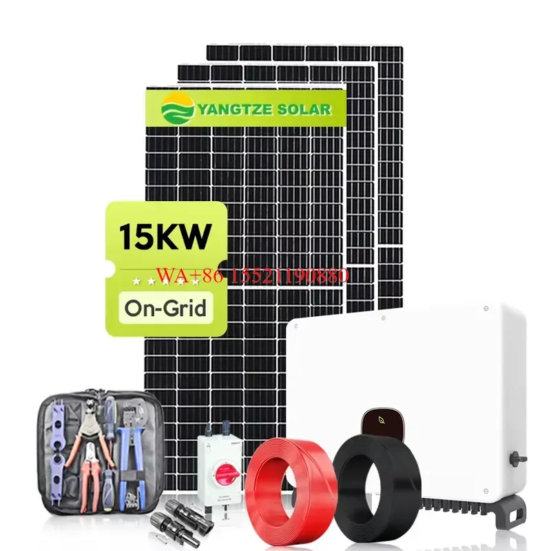 WMWMNU for Yangtze 15kw Grid Tie Complete Solar Kit Solar System with Easy Installation