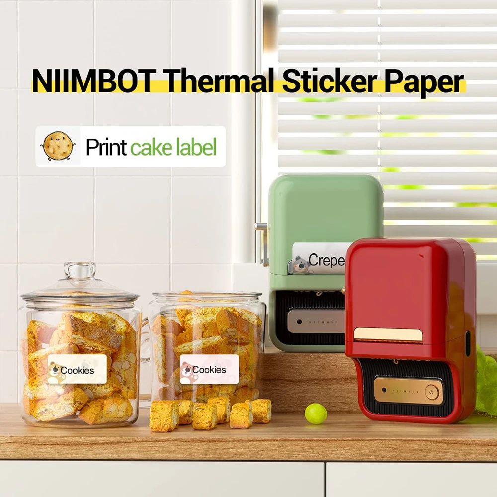 NIIMBOT B21 Bluetooth Label Printer Portable Handheld Thermal B1 Mini Printer For Barcode QR Code Price Sticker Labeling Machine