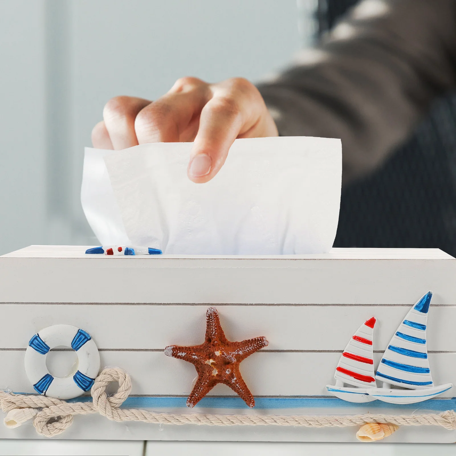 

Wooden Tissue Cover Rectangular Napkin Storage Case For Home Car Hotel Desktop Decor Tissue Box Holder Household Napkin