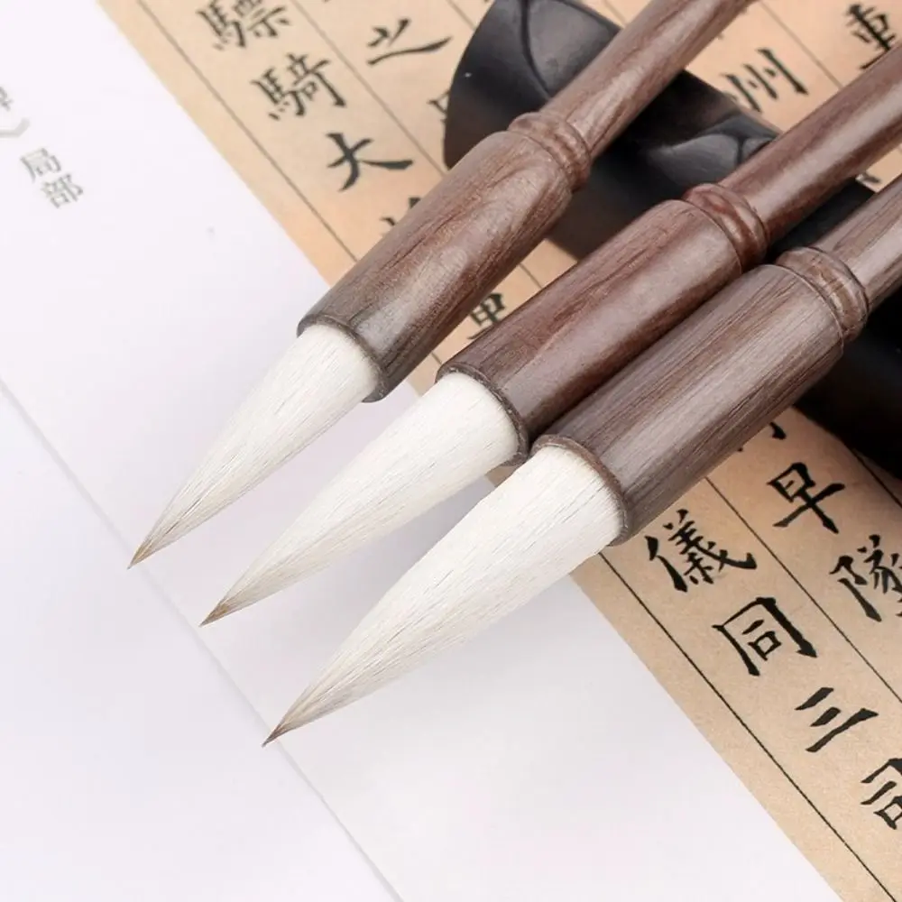 

Traditional Chinese Calligraphy Brush Oil Watercolor Oil Painting Scriptures Writing Brush Wood Wolf hair Art Paint Brush