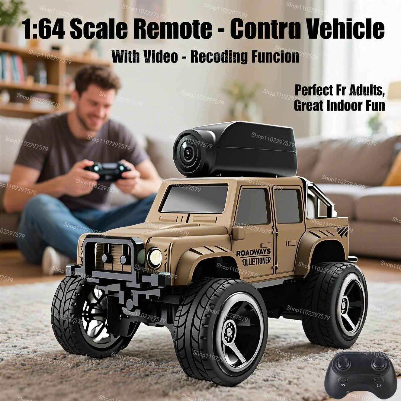 

KF32 1/64 RC Drift Car Mini Desktop Car FPV Video Camera Remote Control Car 4WD Off-road Racing Vehicle Toy Gift for Kids Adults