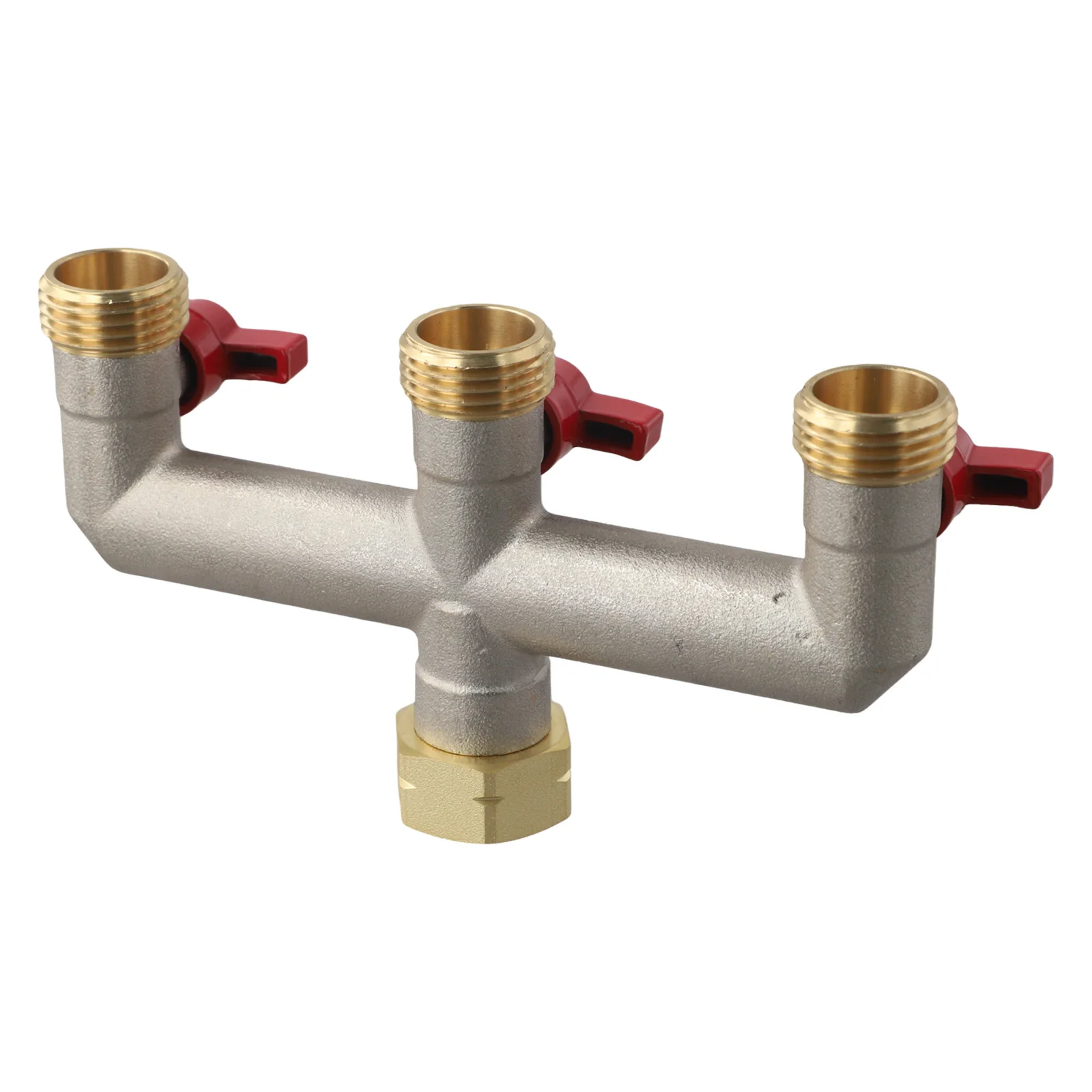 

Эффективный 3-ходовой разветвитель для полива, регулируемый распределитель воды, настраиваемый выход воды, подходит для стандартных шлангов 3/4 дюйма