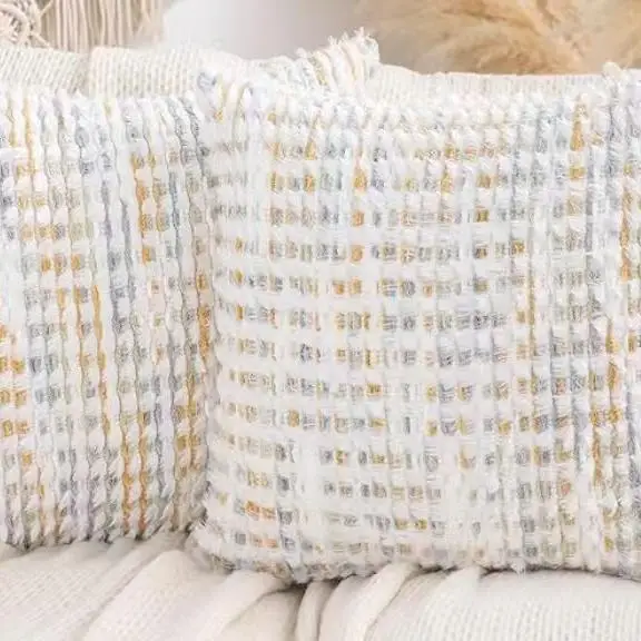 Bohemian Striped Linen Throw Pillow Case Simple Modern And Comfortable Universal Multicolor Pillow Cover For Home Living Rooms
