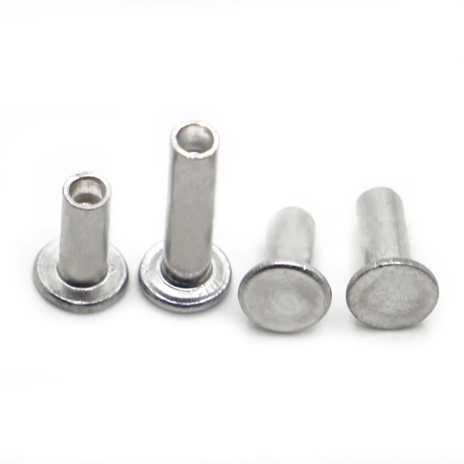 10-50pcs M2 M2.5 M3 M4 M5 M6 Aluminium Flat Truss Head Semi-hollow Bolt Socket Shank Semi-tubuler Rivet GB875