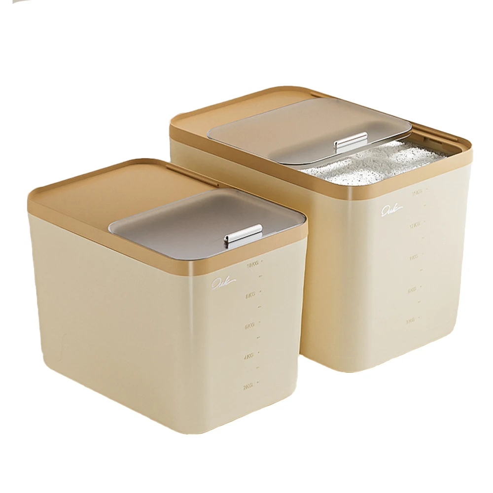 5/10/15Kg Rijst Opbergdoos Thuis Met Deksel Insect Proof Vochtbestendige Rijst Doos Verzegelde pot Keuken Container Opslaan Droge Graan - afbeelding 2