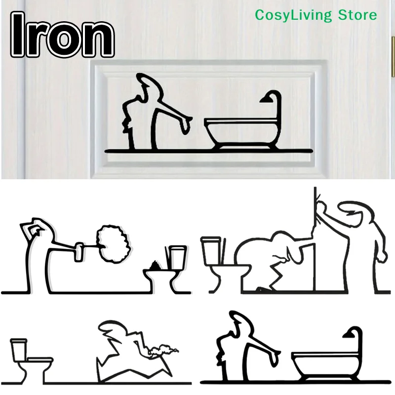 Letrero de Baño Minimalista de - Home Bathroom Door Signs reseña y precio