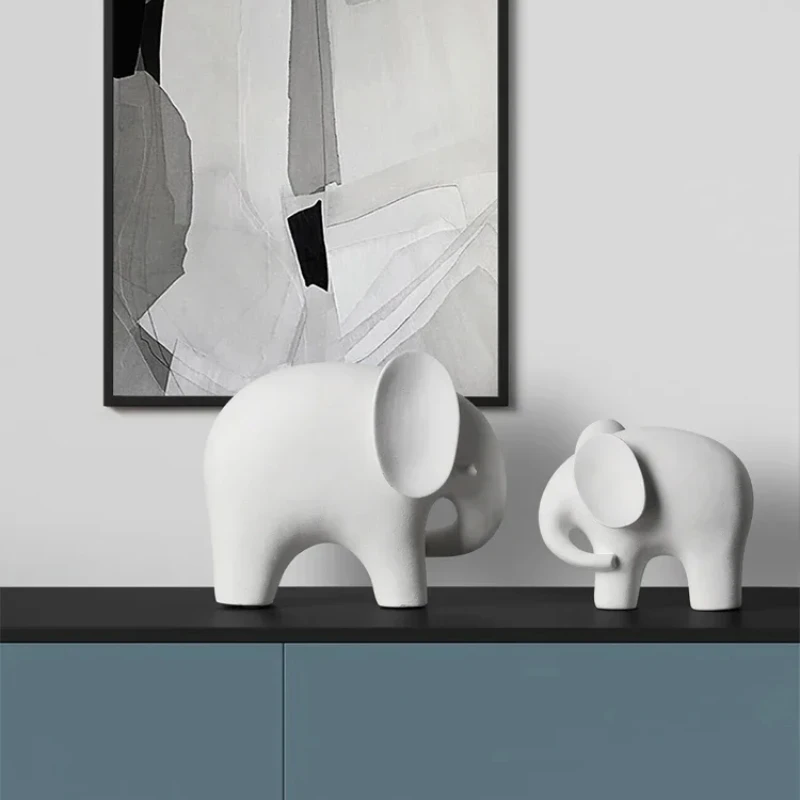 

Auspicious and simple elephant ornaments living room porch home office desktop decorations housewarming gifts