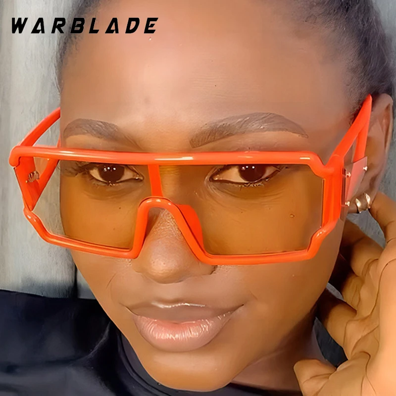 

Punk Cool One-Piece Square Women's Sunglasses Luxury Designer Brand Trend Men Sunglass Outdoor Cycling Sports Eyewear Male UV400