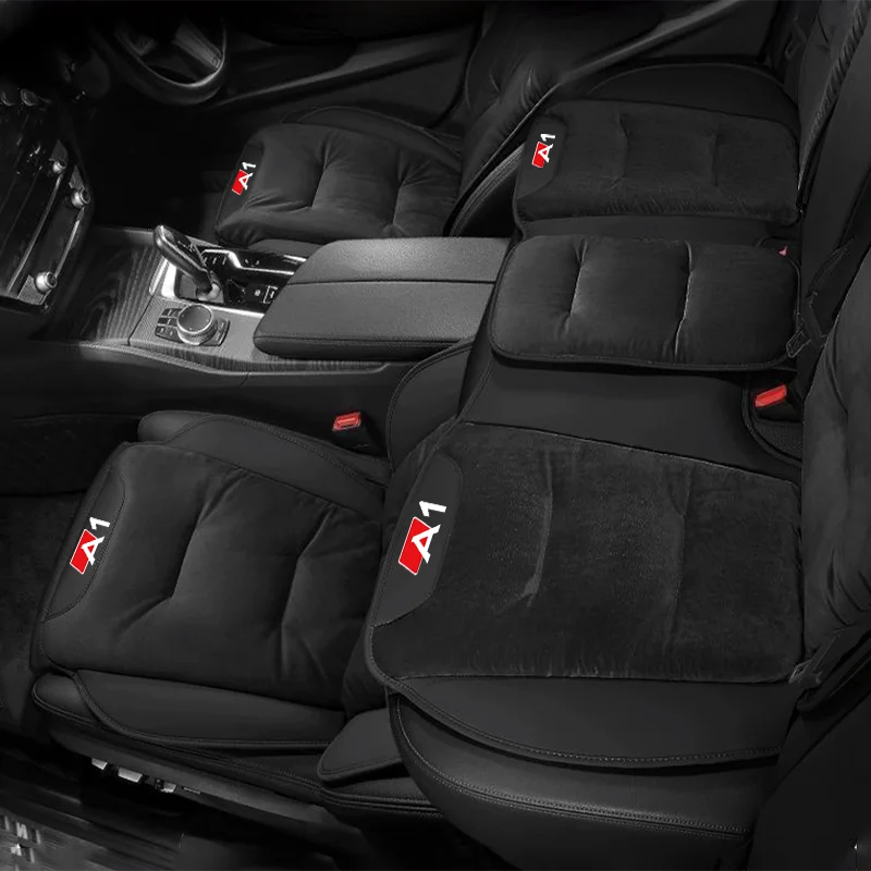

For Audi A1 Flannel Car Seat Cover Winter Warm Plush Front/Rear Car Seat Cushion Chair Protection Pad Auto Interior Accessories