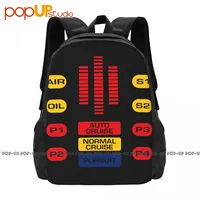 Kitt Cockpit Michael Knight David Hasselhoff Rider Led 80S Cult Backpack Large Capacity Portable Sports Style