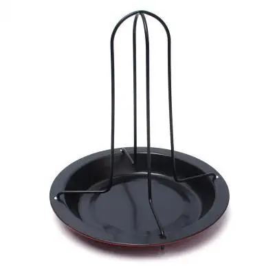 Roasting Grill Stand Chicken Roaster Rack Kitchen Outdoor BBQ Tools Carbon Steel Non-stick Grilled Chicken Plate