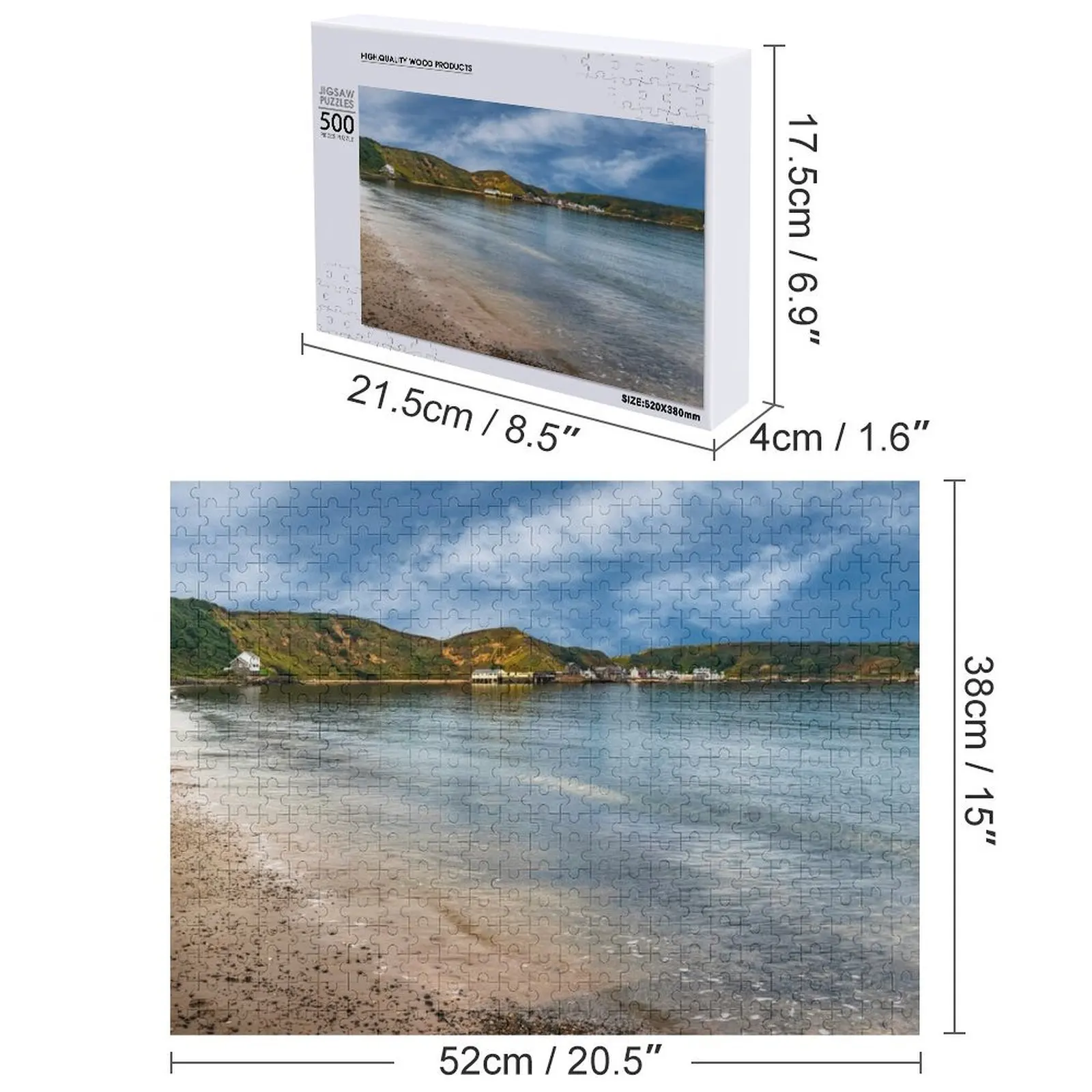 Porthdinllaen Morfa Nefyn Wales Jigsaw Puzzle Adult Wooden Children Personalised Custom Jigsaw Puzzle