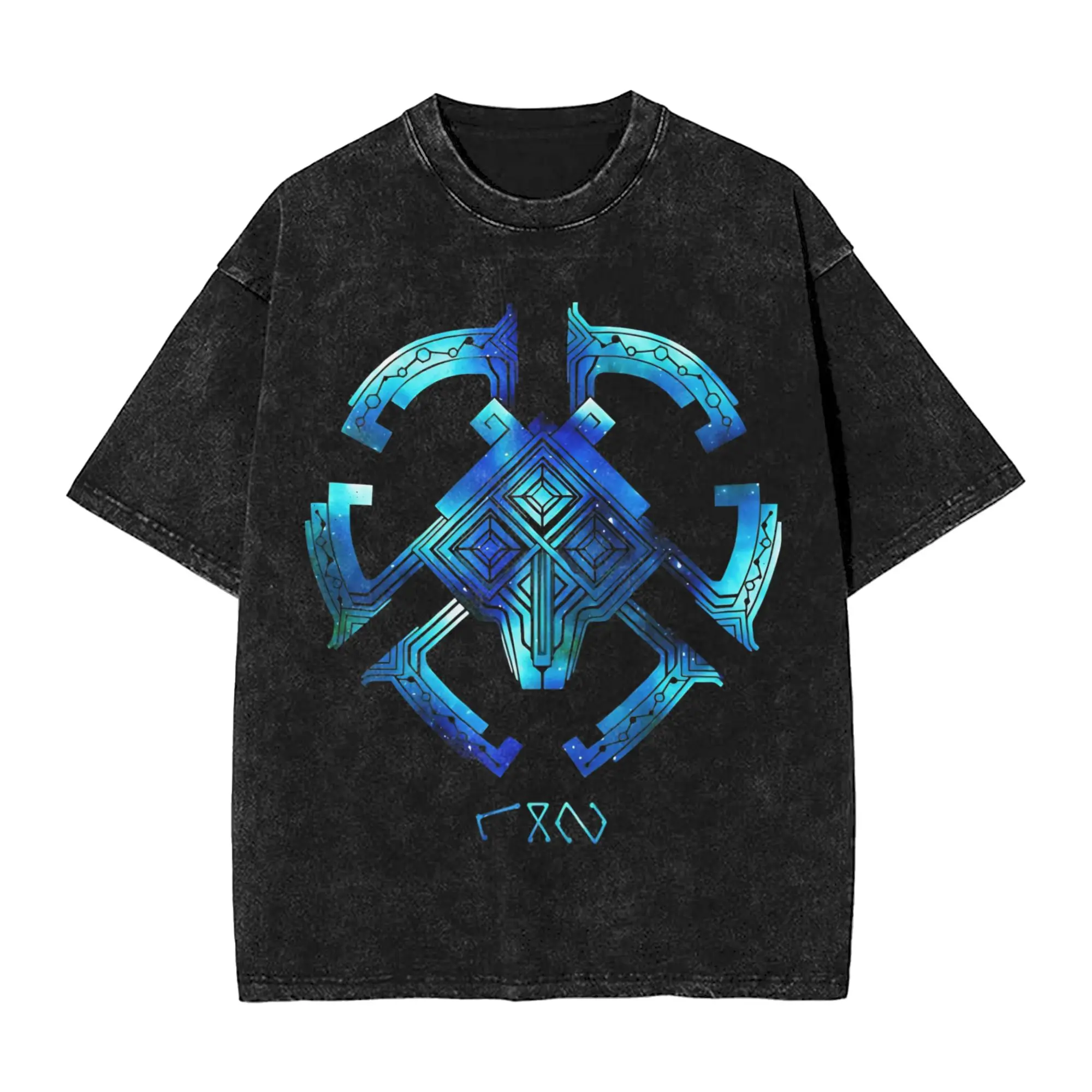 Outer Wilds  Vintage Washed T Shirt The Eye of the Universe  Pure Cotton Tops Cool Short Sleeve O Neck Tees New Arrival T-Shirt