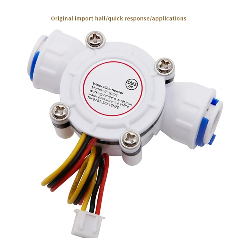 High Performances DN10 Flow Water Flow 0.5-10L/min Water Flow Sensor Liquid Flowmeter for Water Heater 87HA