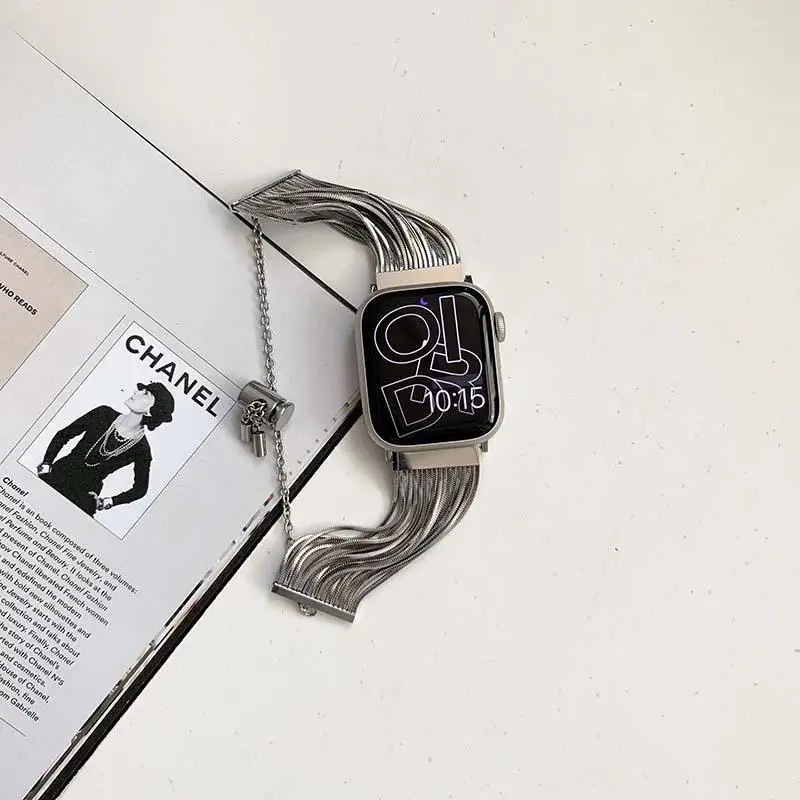 New fringe metal strap for Apple watch series multiple color and size option watch band