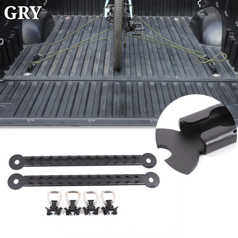 

Car Cargo Box Side Extension Slots Rail Kit For Toyota Tundra 2022-2026 Carbon Steel Black Exterior Car Accessories