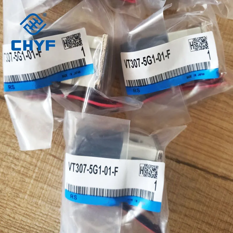 Direct Operated Poppet Type Pneumatic Solenoid Valve VT307-5G1-DZ-01-02-N-F-Q
