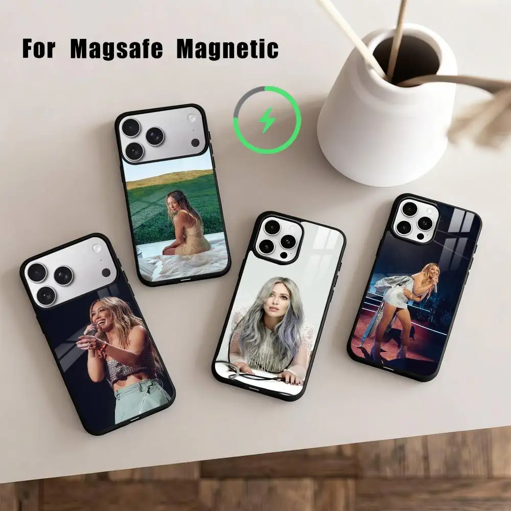 

B-Breathe Out H-Hilary Ann D-Duff Phone Case For iPhone17,16,15,14,13,12,11 Plus,Pro Max Magnetic For Magsafe Wireless Charging