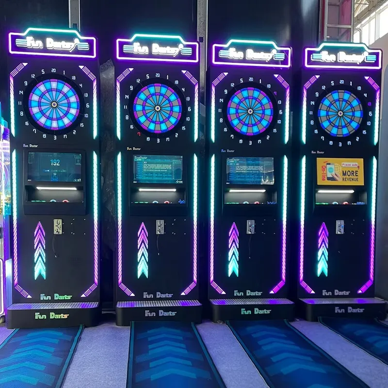 Arcade Darts Scoring Machine Coin Operated Electric Interactive Digital Steel Dart Game Kit Custom