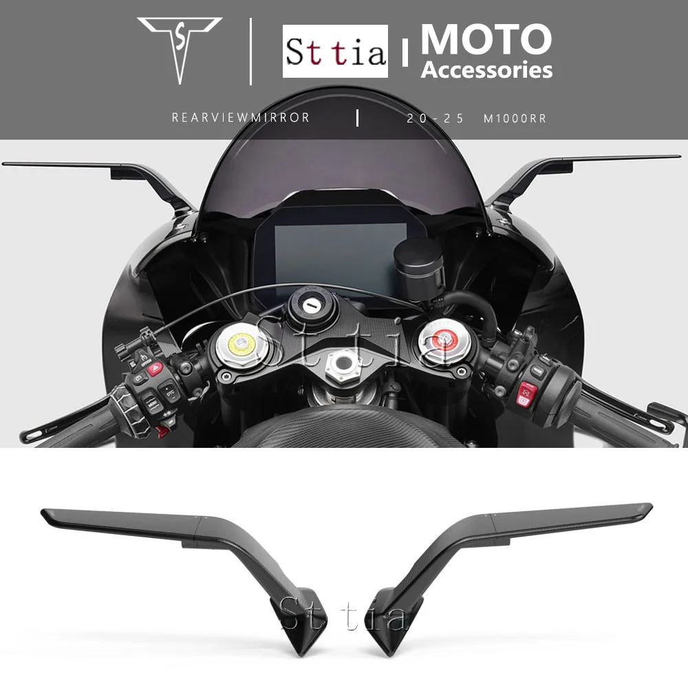 

M1000RR 2025 New Rearview Mirror Motorcycle Wing Mirror Fit For BMW M1000 RR M 1000RR 2020-2024 CNC Aluminum Rearview Mirror