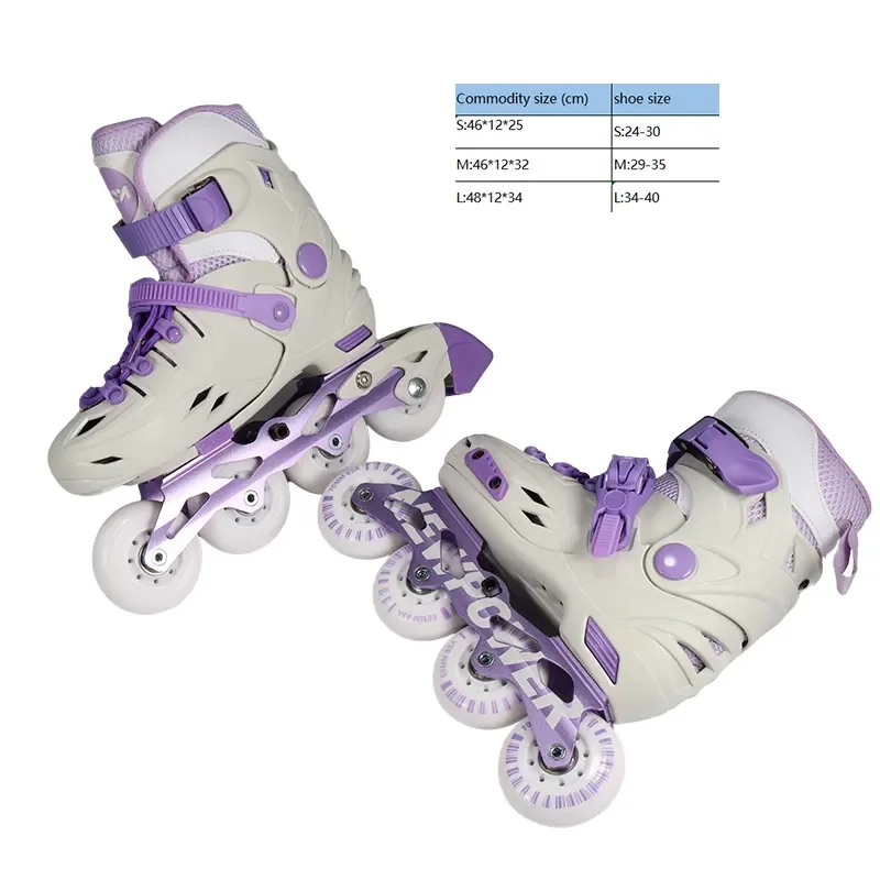 Customizable colors Purple pgrade flashing roller female Skating with Roller Wholesale Bont Inline Skates