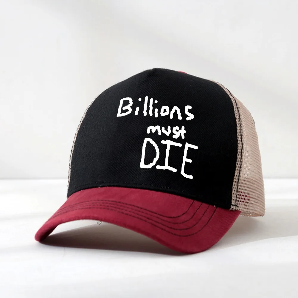 

Billions Must Die Chudjak hat Stylish Unisex Adjustable Baseball Cap Female Male Sun-Proof Mesh breathable Snapback hats