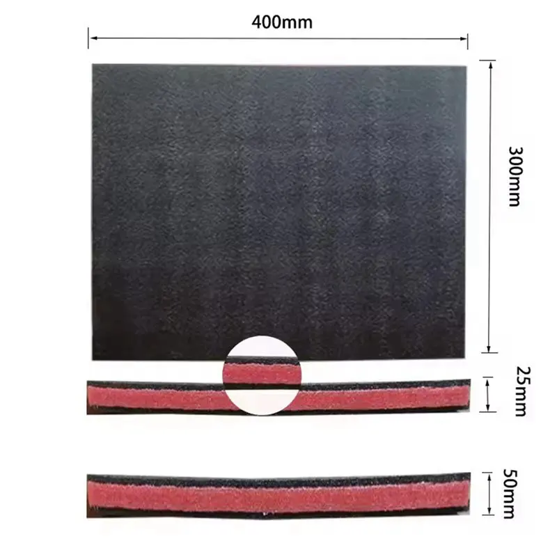 ABXD 16PCS Customizable EPE Foam Sheets For Toolbox Organization, Shock-Absorbing Protection 400X300x25mm